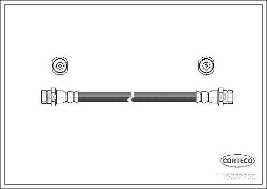 Corteco 19032755 - Тормозной шланг unicars.by