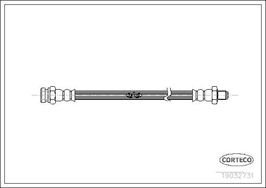 Corteco 19032731 - Тормозной шланг unicars.by