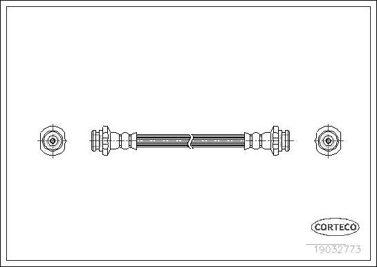 Corteco 19032773 - Тормозной шланг unicars.by