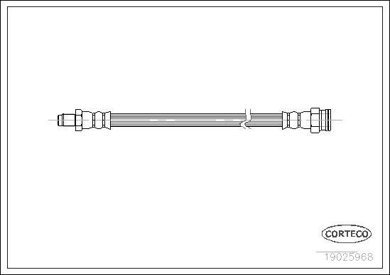 Corteco 19025968 - Тормозной шланг unicars.by