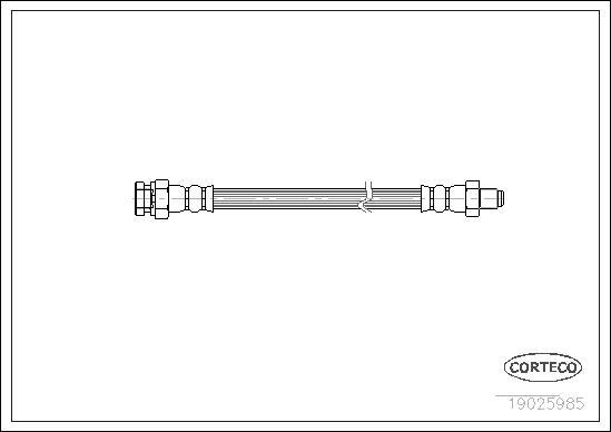 Corteco 19025985 - Тормозной шланг unicars.by