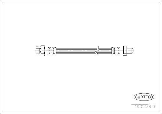 Corteco 19025986 - Тормозной шланг unicars.by