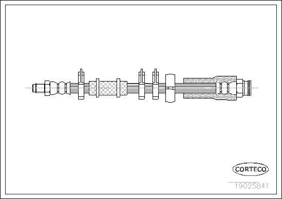 Corteco 19025841 - Тормозной шланг unicars.by