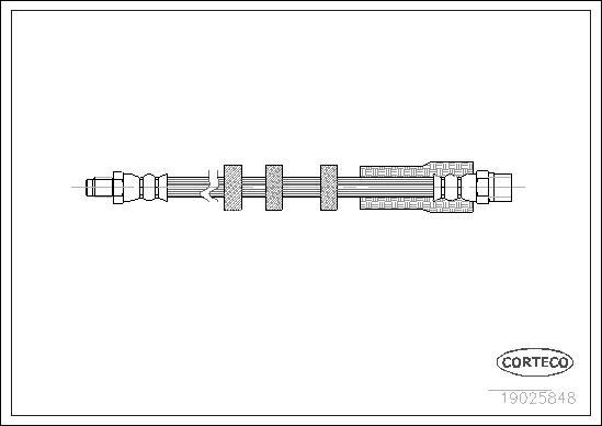 Corteco 19025848 - Тормозной шланг unicars.by