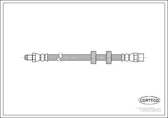 Corteco 19025850 - Тормозной шланг unicars.by