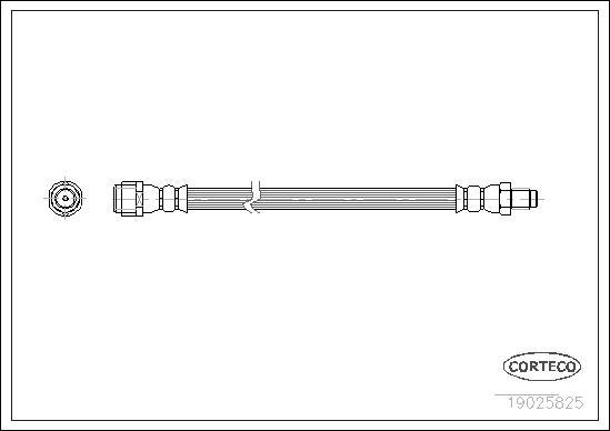 Corteco 19025825 - Тормозной шланг unicars.by