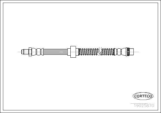 Corteco 19025870 - Тормозной шланг unicars.by