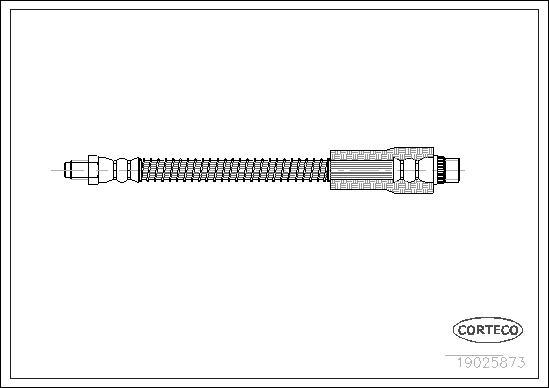 Corteco 19025873 - Тормозной шланг unicars.by