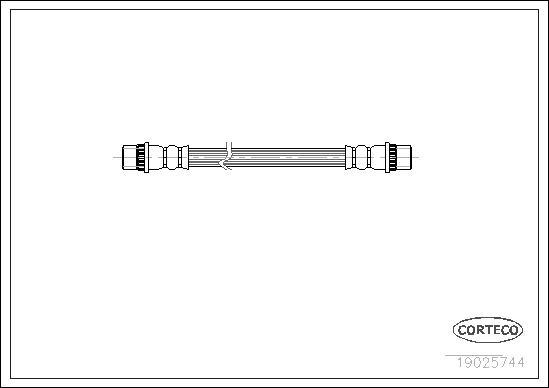 Corteco 19025744 - Тормозной шланг unicars.by