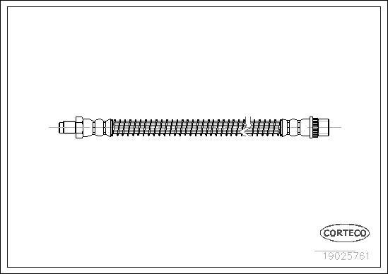 Corteco 19025761 - Тормозной шланг unicars.by