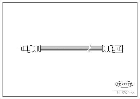 Corteco 19026433 - Тормозной шланг unicars.by