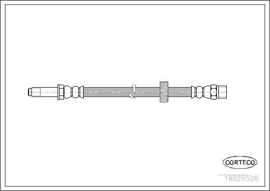 Corteco 19026526 - Тормозной шланг unicars.by