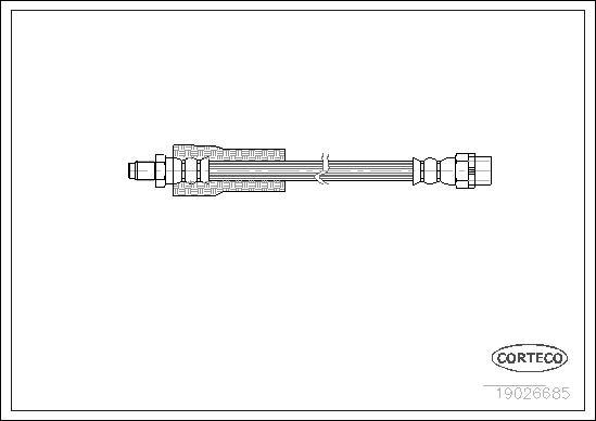 Corteco 19026685 - Тормозной шланг unicars.by