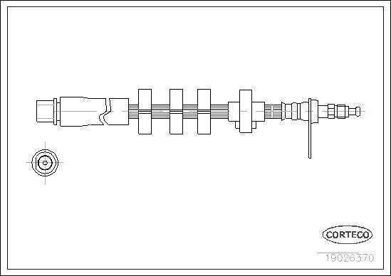 Corteco 19026370 - Тормозной шланг unicars.by