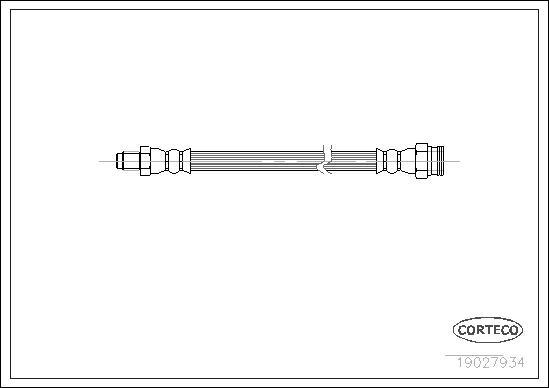 Corteco 19027934 - Тормозной шланг unicars.by