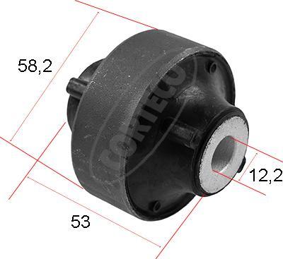 Corteco 80004750 - Сайлентблок, рычаг подвески колеса unicars.by