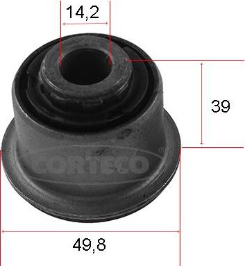 Corteco 80005179 - Сайлентблок, рычаг подвески колеса unicars.by