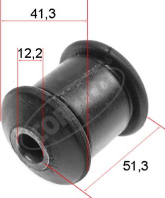 Corteco 80000468 - Сайлентблок, рычаг подвески колеса unicars.by