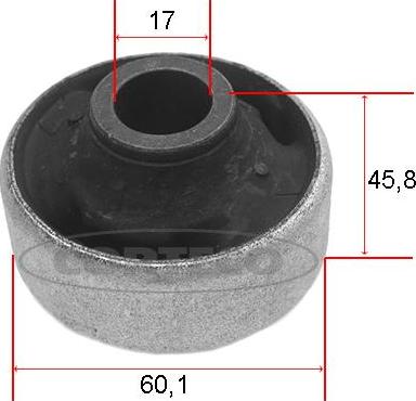 Corteco 80000259 - Сайлентблок, рычаг подвески колеса unicars.by