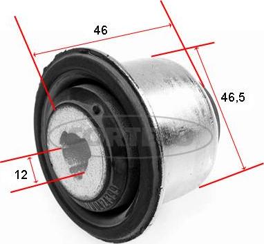 Corteco 21652476 - Сайлентблок, рычаг подвески колеса unicars.by