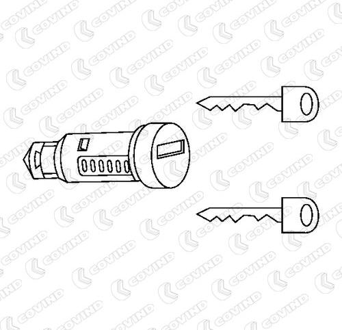 Covind XF0/198 - Цилиндр замка unicars.by