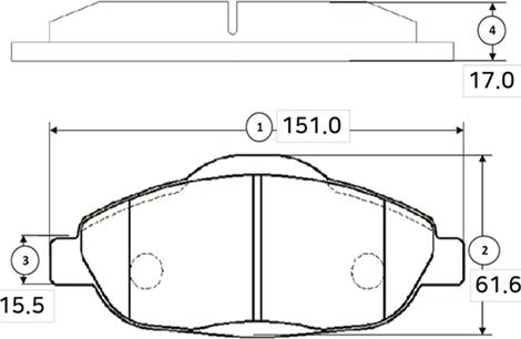 CTR GK0908 - Тормозные колодки, дисковые, комплект unicars.by