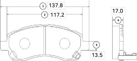 CTR GK0989 - Тормозные колодки, дисковые, комплект unicars.by