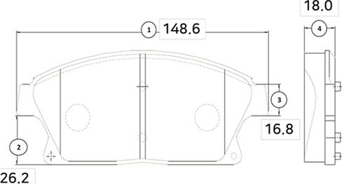 CTR GK0454 - Тормозные колодки, дисковые, комплект unicars.by