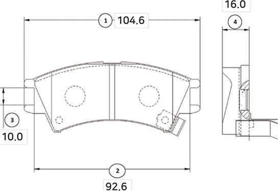 CTR GK0455 - Тормозные колодки, дисковые, комплект unicars.by