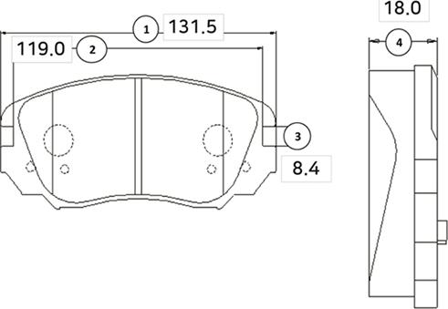 CTR GK0452 - Тормозные колодки, дисковые, комплект unicars.by