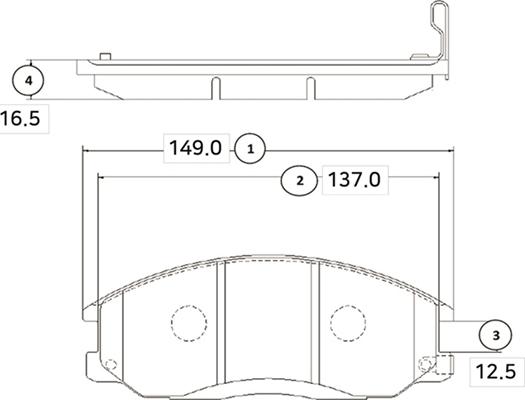 CTR GK0468 - Тормозные колодки, дисковые, комплект unicars.by