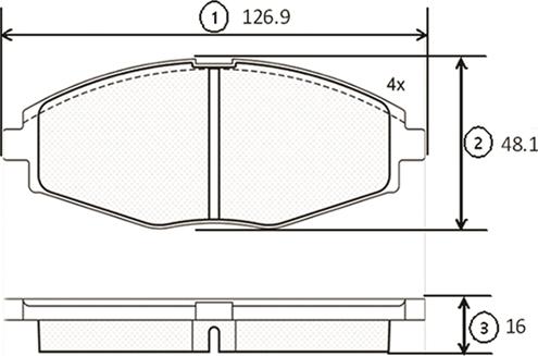 CTR GK0430 - Тормозные колодки, дисковые, комплект unicars.by