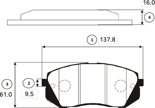 CTR GK0501 - Тормозные колодки, дисковые, комплект unicars.by