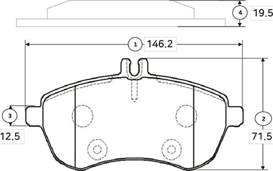 CTR GK0082 - Тормозные колодки, дисковые, комплект unicars.by