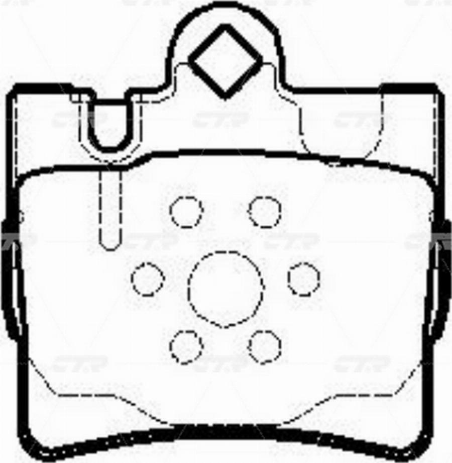 CTR GK0039 - Тормозные колодки, дисковые, комплект unicars.by