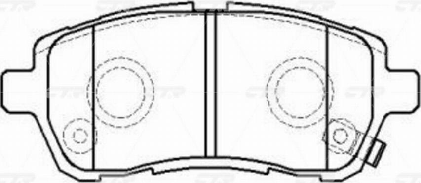 CTR GK0144P - Тормозные колодки, дисковые, комплект unicars.by