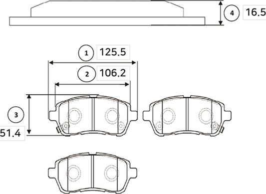 CTR GK0144 - Тормозные колодки, дисковые, комплект unicars.by