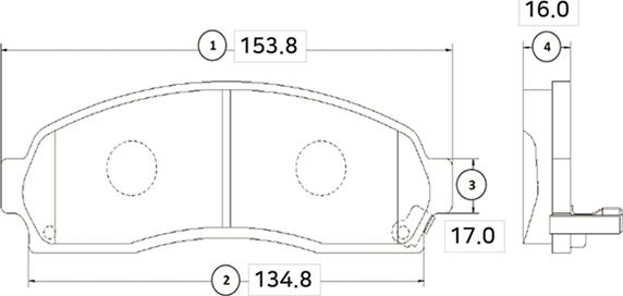 CTR GK0152 - Тормозные колодки, дисковые, комплект unicars.by