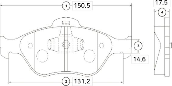 CTR GK0160 - Тормозные колодки, дисковые, комплект unicars.by