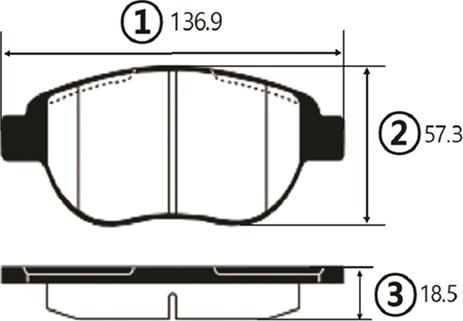 CTR GK0893 - Тормозные колодки, дисковые, комплект unicars.by