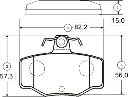 CTR GK0852 - Тормозные колодки, дисковые, комплект unicars.by