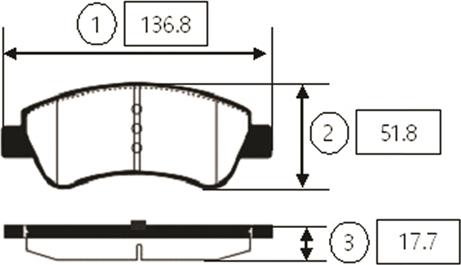 CTR GK0863 - Тормозные колодки, дисковые, комплект unicars.by