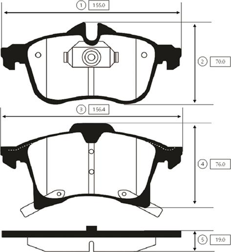 CTR GK0302 - Тормозные колодки, дисковые, комплект unicars.by