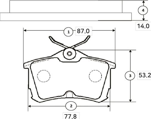 CTR GK0380 - Тормозные колодки, дисковые, комплект unicars.by