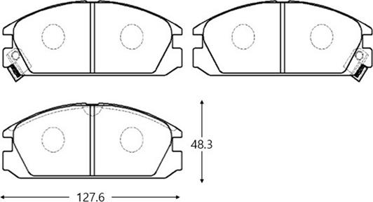 CTR GK0323 - Тормозные колодки, дисковые, комплект unicars.by