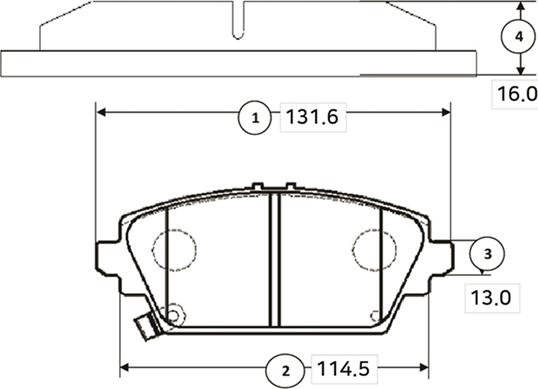 CTR GK0379 - Тормозные колодки, дисковые, комплект unicars.by