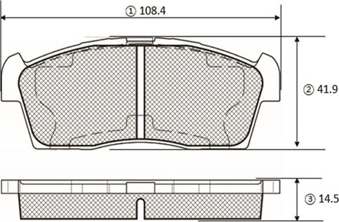 CTR GK1449 - Тормозные колодки, дисковые, комплект unicars.by