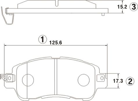 CTR GK1433 - Тормозные колодки, дисковые, комплект unicars.by