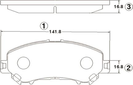 CTR GK1423 - Тормозные колодки, дисковые, комплект unicars.by