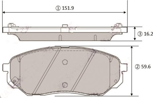 CTR GK1470 - Тормозные колодки, дисковые, комплект unicars.by